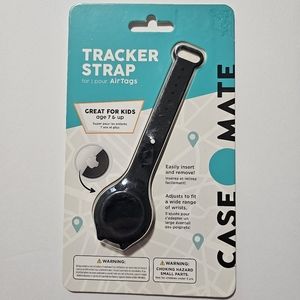 Casemate Tracker Strap Wristband & Case for Apple AirTag (BLACK)
